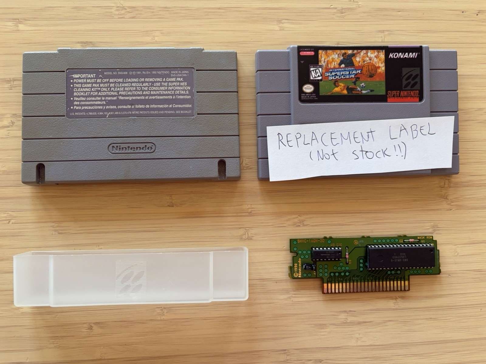 International Superstar Soccer Deluxe SNES Authentic - REPLACED LABEL - READ!!