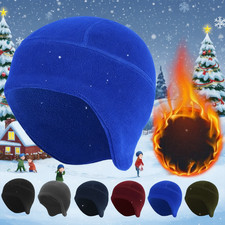 Skull Cap with Ear Flaps Winter Windproof Warm Fleece Beanie Hats for Men Women