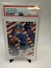 Panini 2025 Mosaic Jaxson Dart Giants #362 Red & White Stripe Prizm PSA 10