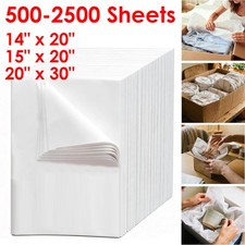 500-2500x White Wrapping Paper Tissue Paper 14"x20" 20"x30" Cushioning Void Fill