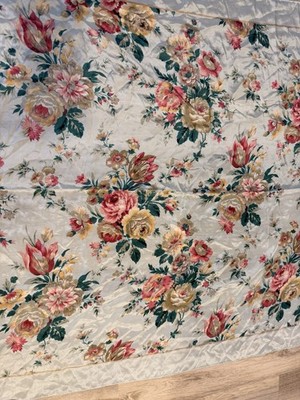 Vintage Echo Club 7 Silk shabby Chic Floral Scarf NWT Made in Japan