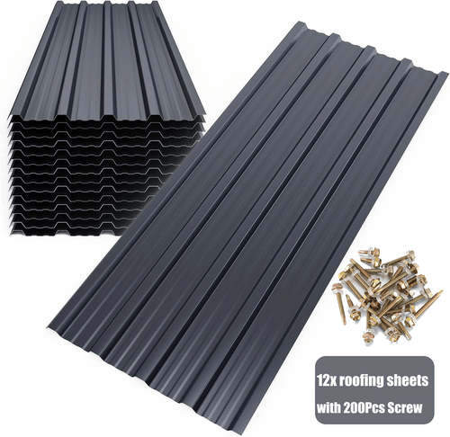 12/24X Metal Cladding Roof Sheets Corrugated Garage Carport Shed Roofing Panels - Picture 20 of 21