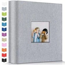 Photo Album 4x6 with 600 Pockets,Slip-in Picture Albums,Linen Cover Memory Bo...