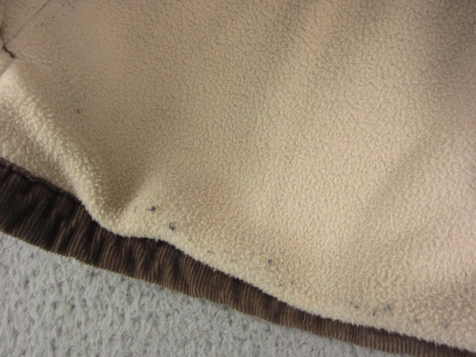 Chaqueta Woolrich Vintage Mujer Mediana Marrón Pana Abotonada Forrada Sherpa Años 90 Foto 4 de 4