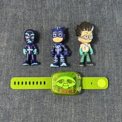PJ MASKS Action Figures And Watch 3  Toys JUST PLAY V Tech