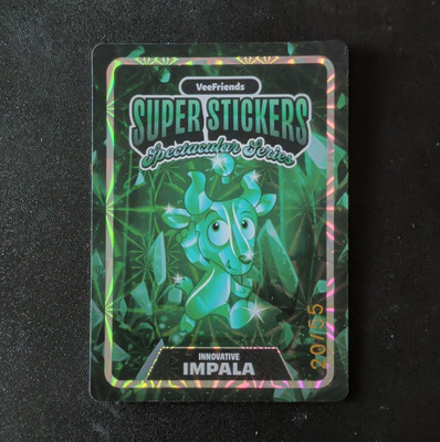 VeeFriends Super Stickers Spectacular Series Innovative Impala Sticker #20/55