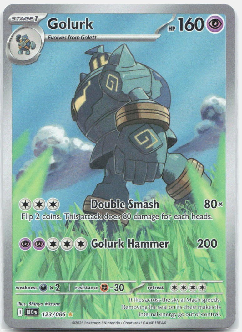 Pokemon EN Golurk 123/086 SV: Black Bolt BLK NM