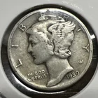 1939 MERCURY SILVER DIME ACTUAL Coin Get Today & Save & Fill Your Collection