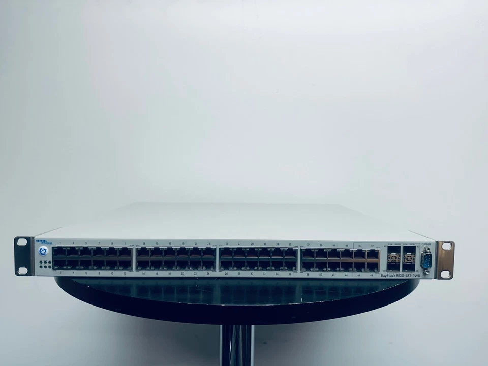 Nortel 48-Port Ethernet PoE Switch 4x SFP Gigabit Routing BayStack 5520-48T-PWR - Image 2 of 4