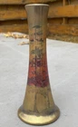 Weller Pottery Lasa 1920s Art Nouveau Bud Vase Gold Luster Glaze Tree