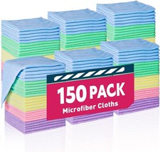Microfiber Towels Bulk-150 Pack, Cleaning Cloths, Microfiber Towels for Cars,