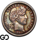 1895-O Barber Dime, Gorgeous Toning, Key Date, Beautiful Color, Choice XF