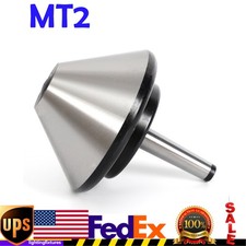 5'' MT-2 Bull Nose Pipe Live Revolving Center For Lathe Machine Milling Tools