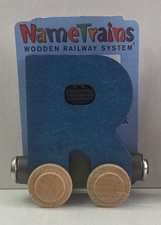 Maple Landmark Inc. 100184 NameTrains "R" Blue Wooden Letter Car