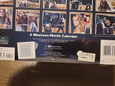 2011-2012 19 MONTH Harry Potter Wall Calendar - Collectible New
