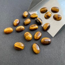 AAA Natural Tiger Eye Cabochon Oval Shape Loose Gemstone