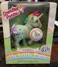 My Little Pony 35TH Anniversary Moonstone Scented Ponies Rainbow Collection open