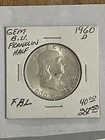 1960  D  Franklin Half Dollar 90% Silver