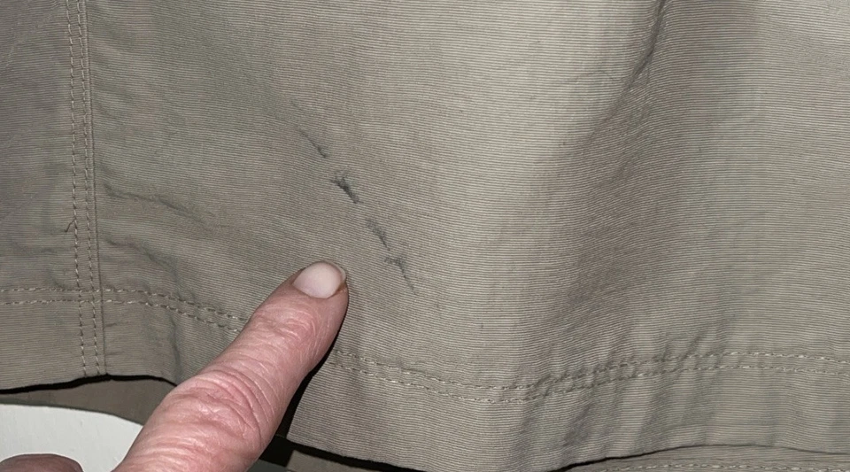 The North Face Shorts Mens 34 Khaki Chino Flat Front Outdoor Zip Pocket - Image 3 of 4