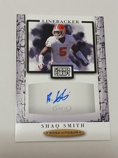 Shaq Smith New Orleans Saints 2021 Sage Premier Draft Certified Autograph Card 