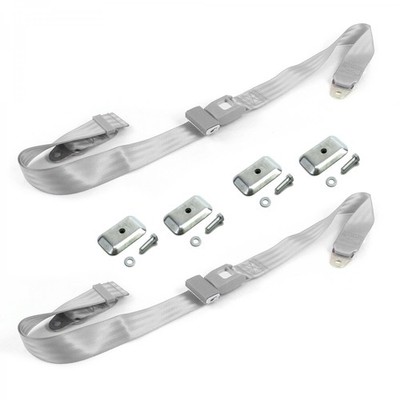AMC AMX 1967 - 1974 Standard 2pt G/G Belt Kit w/Brackets-2 Belts  