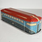 VTG Wolverine Tin Litho Pullman Passenger Train Car w/ Wood Wheels USA - 13in