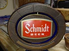 Schmidt Beer Lighted Vintage Rotating Barrel Sign "READ" Hamms