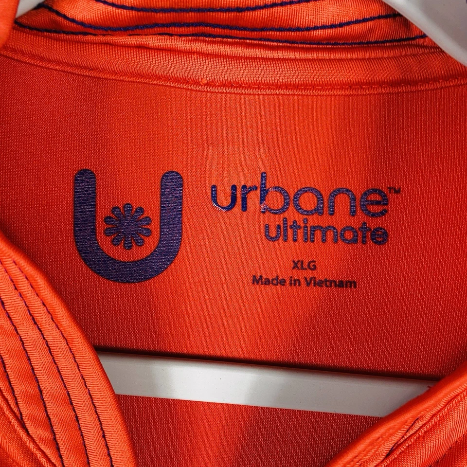 Chaqueta Médica Urbane Ultimate Talla XL Kristen Ultra Tejida Cremallera Frontal Naranja 9873 Foto 4 de 4