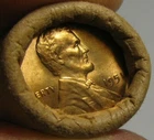 1951 P OBW OLD BANK WRAP ROLL BU UNCIRCULATED LINCOLN WHEAT CENT PENNIES