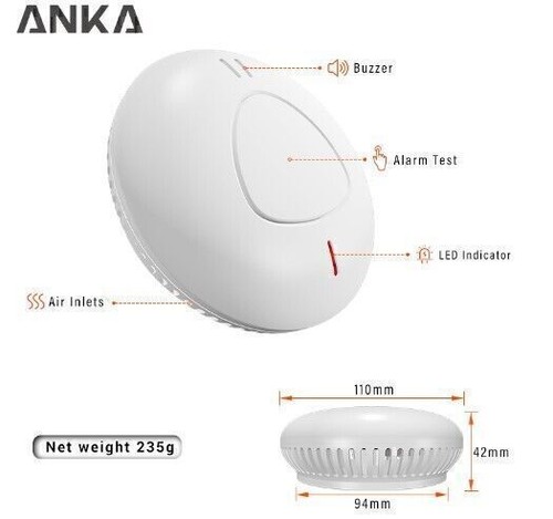 Paired Wireless Interconnected Photoelectric Smoke Alarm Detector 10-Yr Battery - Picture 11 of 16