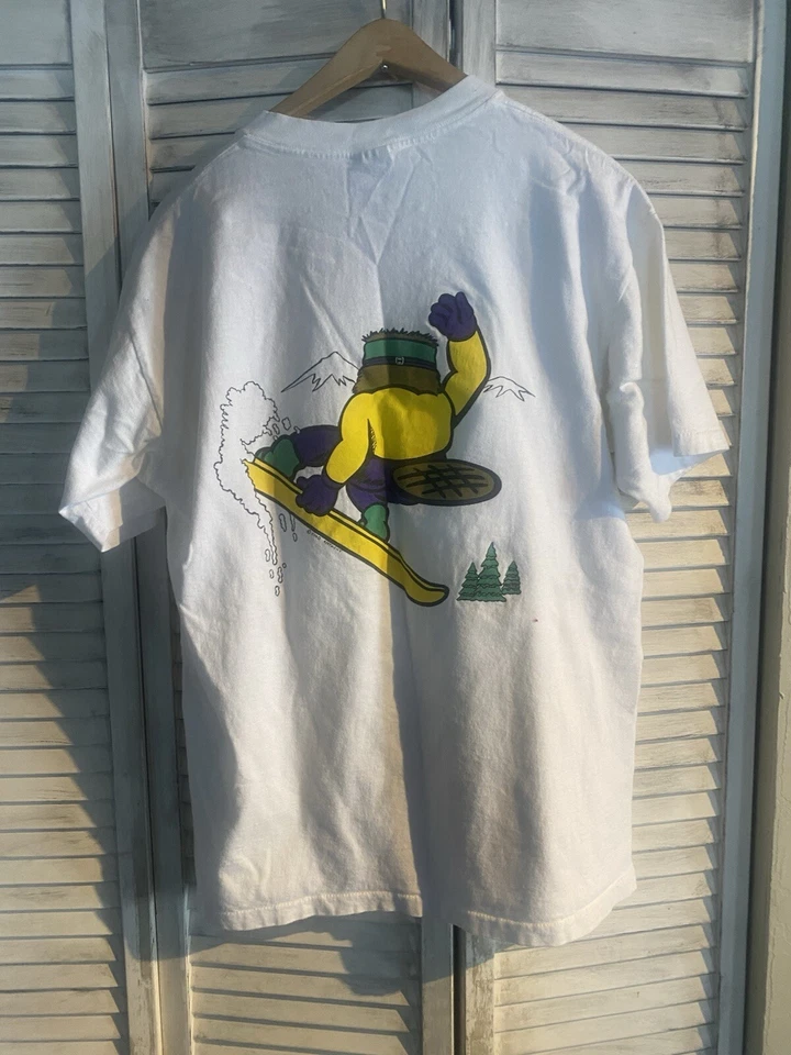 Beaver Creek Vino Anthony Colorado 衬衫 单针 大号 滑雪桶 avon — 第 4/4 张图片