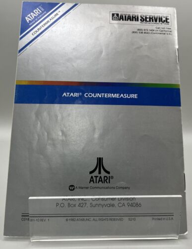 Countermeasure (Atari 5200, 1984) Manual ONLY - Picture 2 of 2