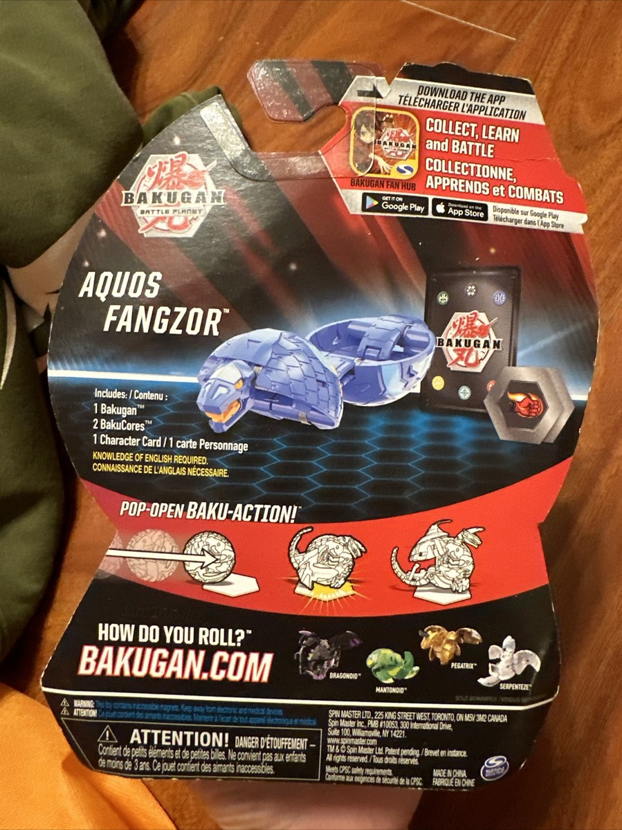 RARE BAKUGAN Battle Planet Brawlers AQUOS FANGZOR ULTRA Bakucores
