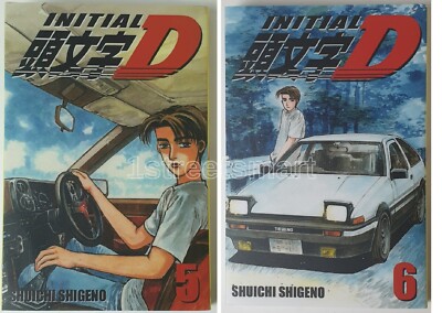 Initial D Shuichi Shigeno Volume 1-12 Manga English Version Mixed