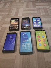 Lot of 6 Various Modern Dummy Non-working Cell Phones Smartphones Display Play