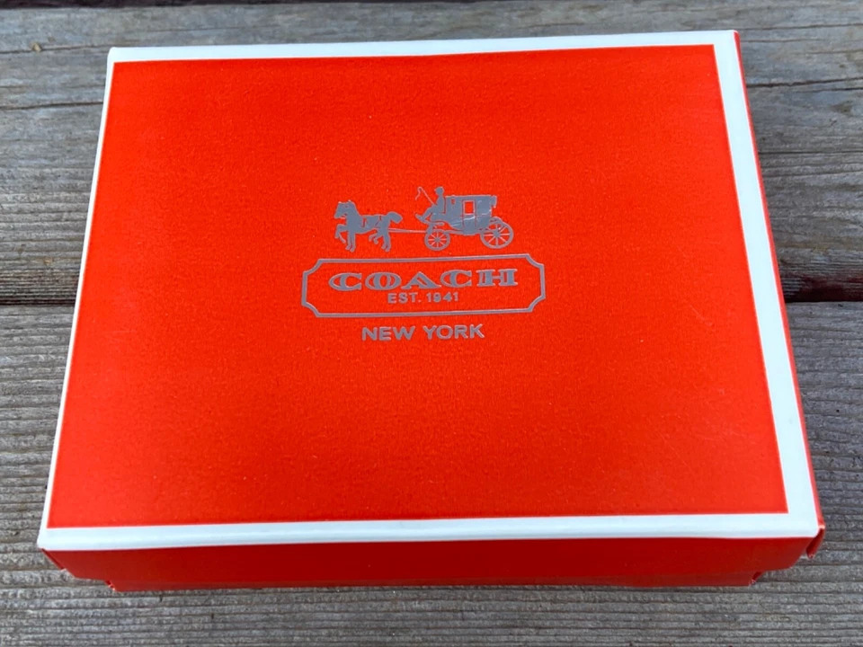 PULSEIRA PULSEIRA DE ESMALTE DE PENA DE FALCÃO ARTICULADA LARGA COACH com CAIXA DE ORIGEM BOLSA - Imagem 2 de 4