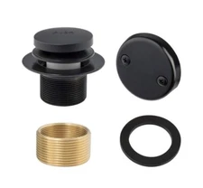 Artiwell Waste & Overflow Bath Tub Tip-Toe Drain Trim Kit 629907MB Matte Black