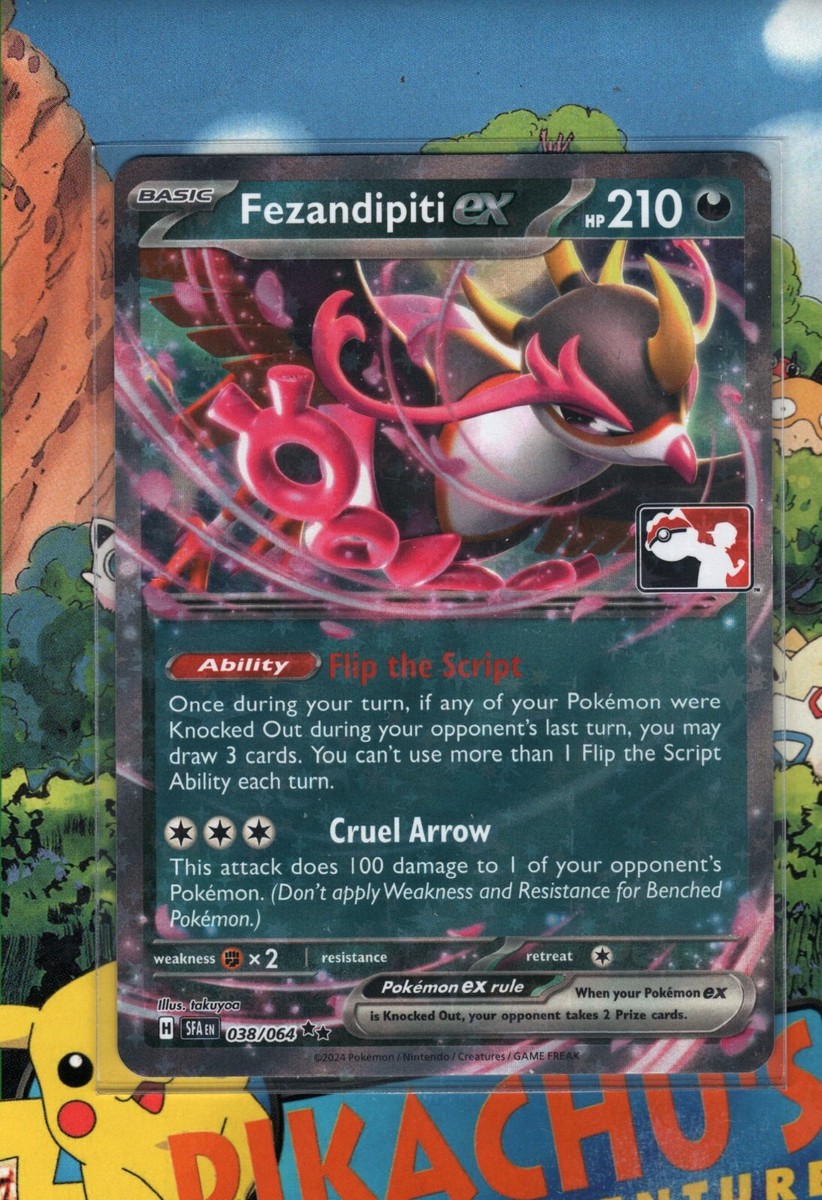 Pokemon TCG Fezandipiti EX 038/064 Play! Prize Pack 6 NM/M | eBay