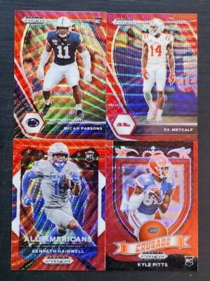 2021 Panini Prizm Draft Picks Football RUBY WAVE PRIZMS with Rookies You Pick