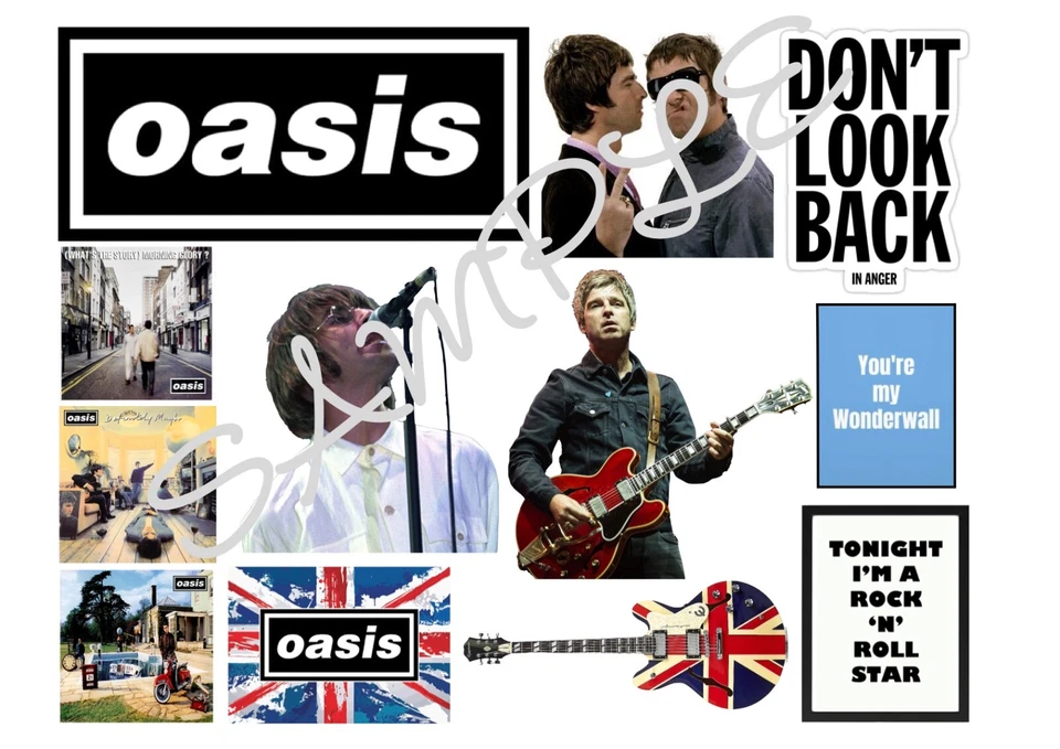 HANDMADE Oasis Edible Icing Sheet A4 Cake Toppers