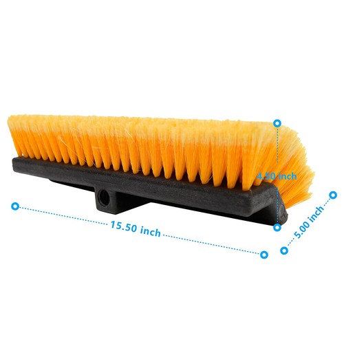 15 " Car Wash Brush Head Soft Bristle Scrub Washing Brush for Car Trcuk Auto - Picture 3 of 8
