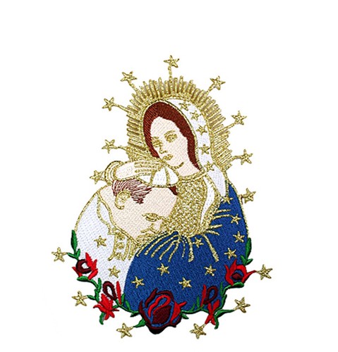 6pc Baptism White Tuxedo English Spanish Silver or Gold Pope Mary on Stole S-20 - Picture 12 of 14