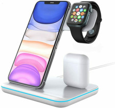 3In1 Wireless Charger Ladestation Ladegerät für Apple Watch Air Pods iPhone
