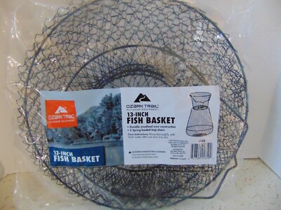 collapsible fish baskets mouhike Basket Mesh Trap Portable Fishing Keep Net Eagle Claw Fish Baskets deliver reliable performance season after season. Floating Fish Basket, Sturdy Stainless
