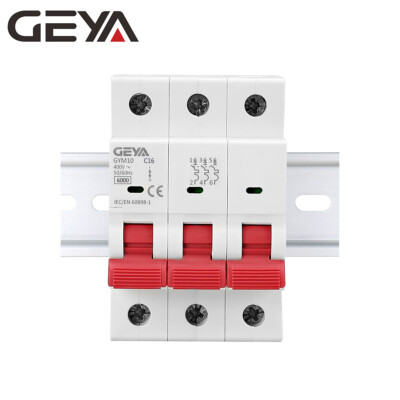 GEYA AC Mini-Leistungsschalter 3P 6/10/16/25/32/40/50/63A 6kA sicherer Schalte