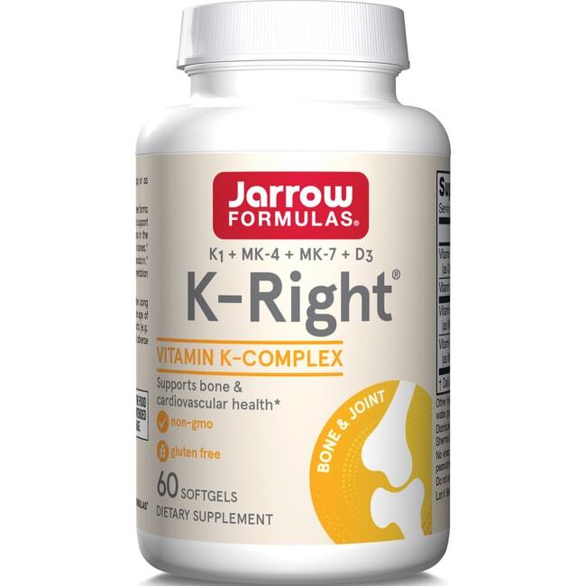 Jarrow Formulas Inc K-Right Комплекс витамина К 60 гелевых капсул 7590₽