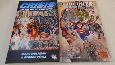 CRISIS ON INFINITE EARTHS (1985) TPB 5TH PRINT + INFINITE CRISIS VOL 2 TPB LOT
