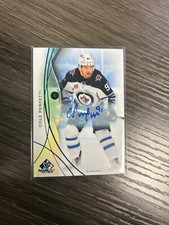 2024-25 Uper Deck SP Game Used Cole Perfetti Blue Auto - #26