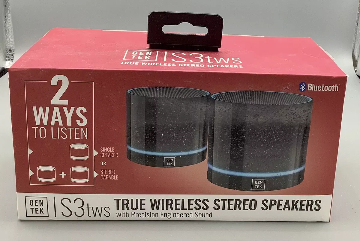 enchufe Borde Noveno GenTek S3tws True Bluetooth Wireless Stereo Speakers Precision Sound #Z14481 | eBay enchufe Borde Noveno GenTek S3tws True Bluetooth Wireless Stereo Speakers Precision Sound #Z14481 | eBay