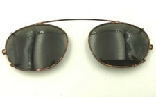 Vintage Anne Klein II 6004 K1049 Tortoise Oval Clip-On Sunglasses Frames Italy